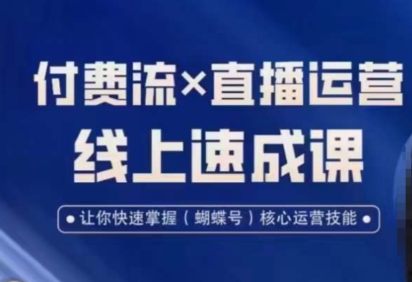 视频号付费流实操课程，付费流✖️直播运营速成课，让你快速掌握视频号核心运营技能-云创网