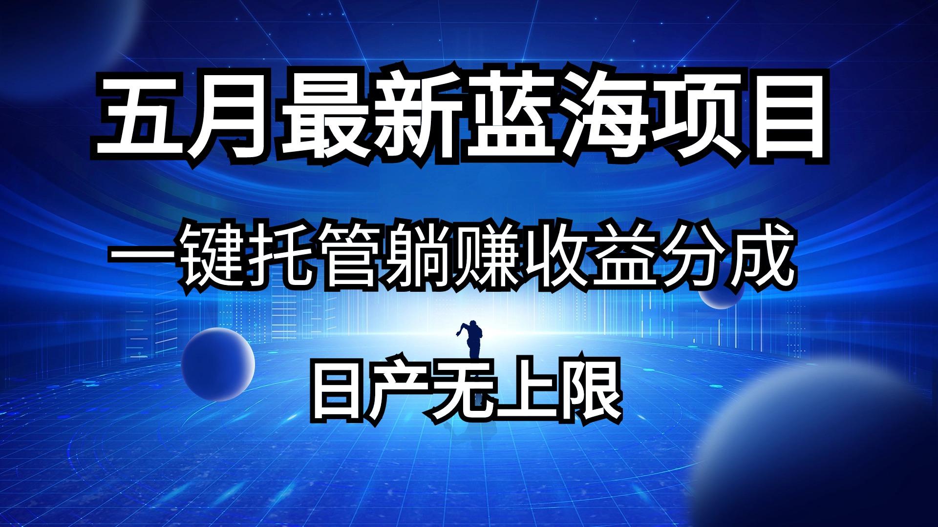 五月刚出最新蓝海项目一键托管 躺赚收益分成 日产无上限-云创网