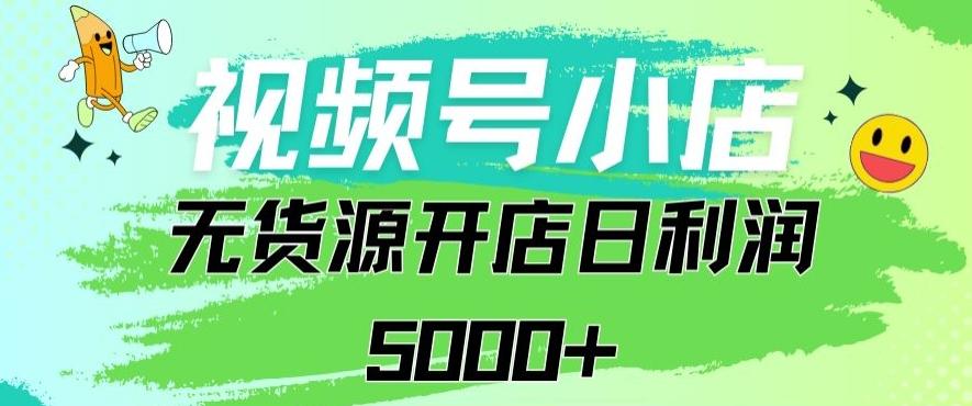 视频号无货源小店从0到1日订单量千单以上纯利润稳稳5000+【揭秘】-云创网