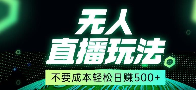 全网首发24年最新无人直播玩法，不需要成本，无需人力，一台电脑24小时为你工作-云创网