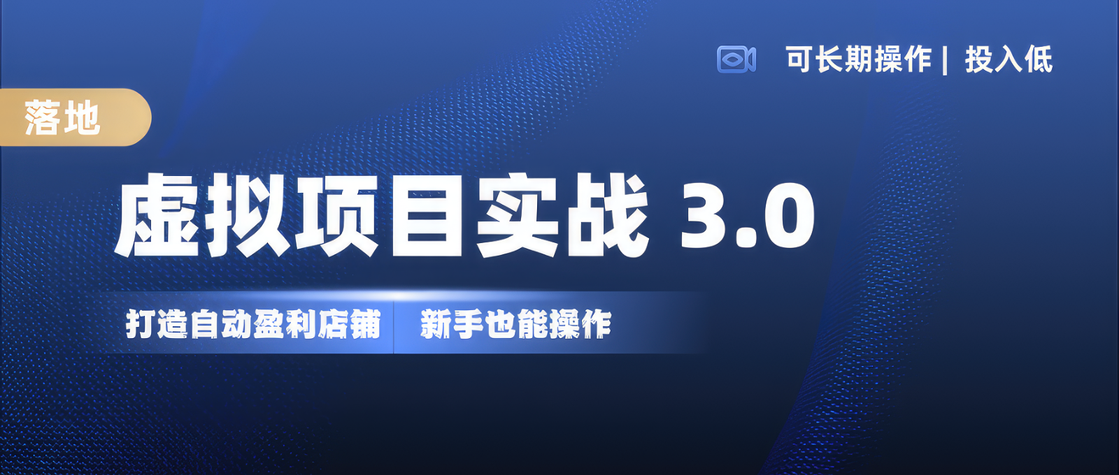 虚拟项目实操落地 3.0,新手轻松上手，单品月入1W+-云创网