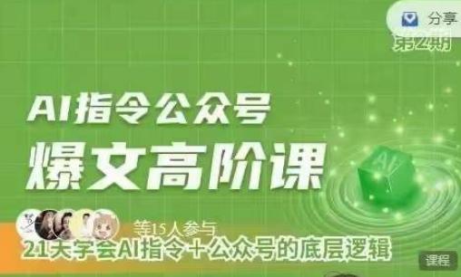 Ai指令公众号高阶课，学会ai指令+公众号的底层逻辑-云创网
