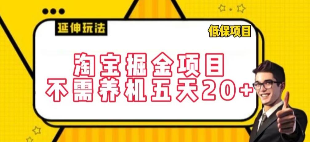 淘宝掘金项目，不需养机，五天20+，每天只需要花三四个小时【揭秘】-云创网