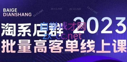 白戈电商·23年淘系批量高客单+24年全域电商矩阵-云创网
