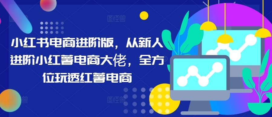 小红书电商进阶版，从新人进阶小红薯电商大佬，全方位玩透红薯电商-云创网