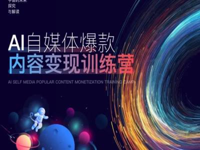 AI自媒体爆款内容变现训练营，20%底层逻辑，60%实操方法，20%案例拆解(即学即用)-云创网