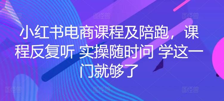 小红书电商课程及陪跑，课程反复听 实操随时问 学这一门就够了-云创网