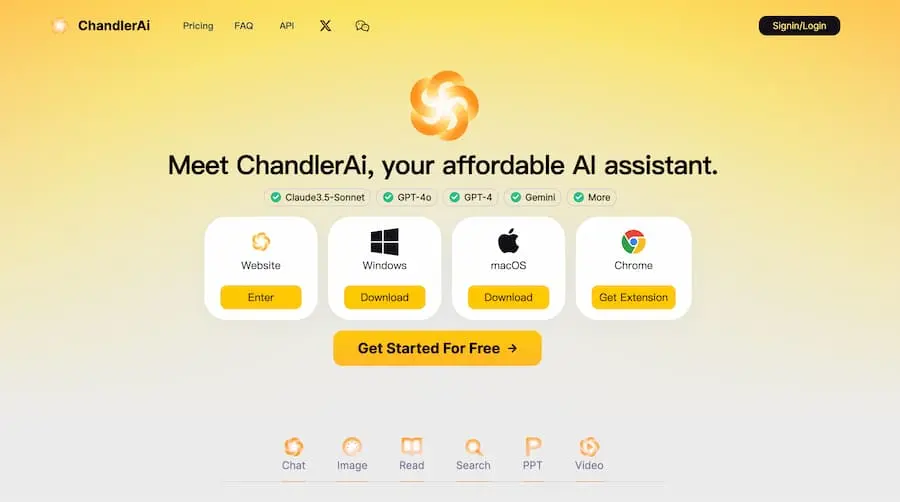 ChandlerAi｜综合性人工智能助手平台 提供多种AI服务-云创网