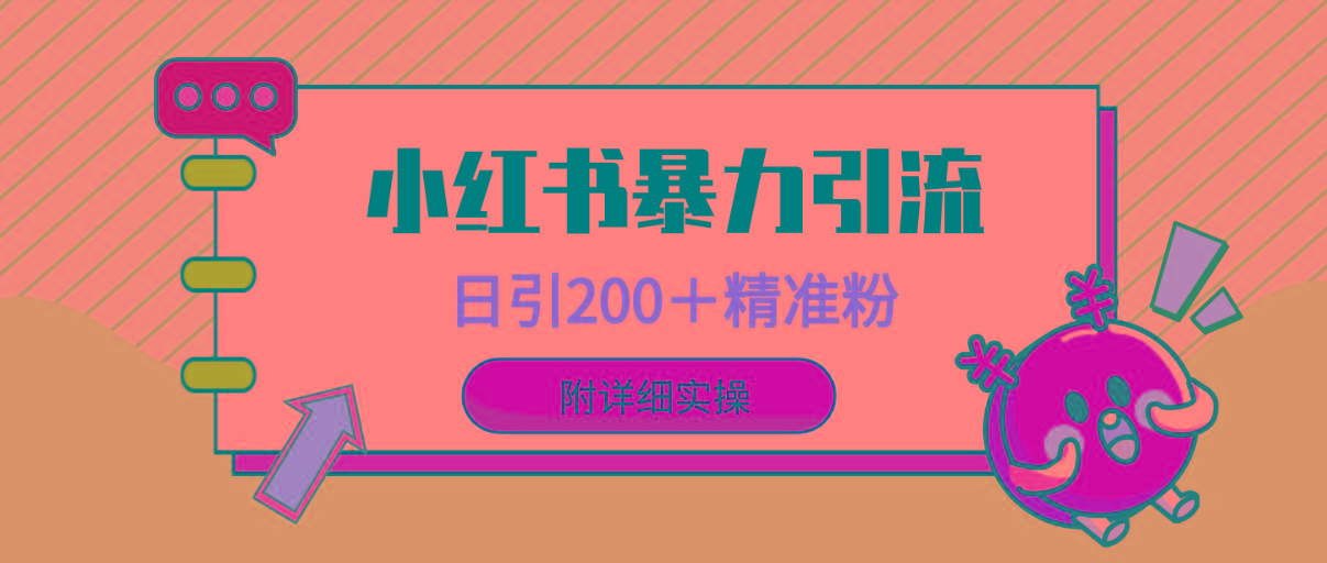 (9582期)小红书暴力引流大法，日引200＋精准粉，一键触达上万人，附详细实操-云创网