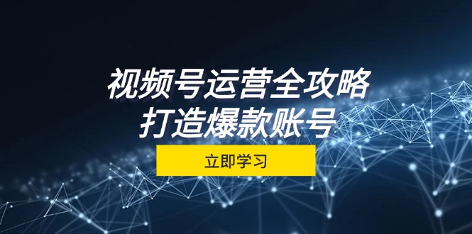 视频号运营全攻略，从定位到成交一站式学习，视频号核心秘诀，打造爆款...-云创网