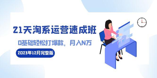 21天淘系运营-速成班2023年12月完整版：0基础轻松打爆款，月入N万-110节课-云创网