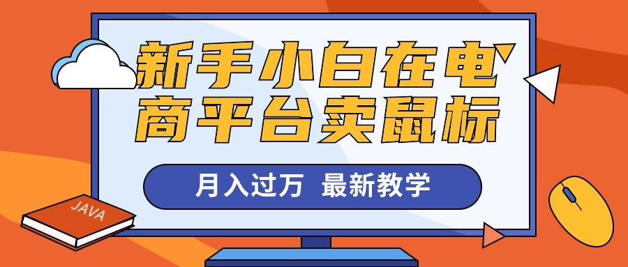 新手小白在电商平台卖鼠标月入过万，最新赚钱教学-云创网
