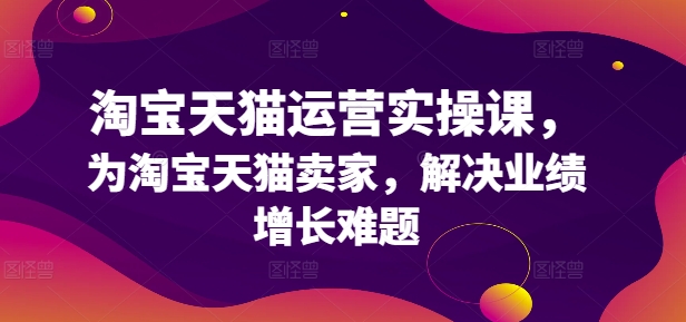 淘宝天猫运营实操课，为淘宝天猫卖家，解决业绩增长难题-云创网