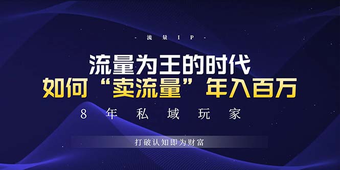 未来如何通过“卖流量”年入百万，跨越一切周期绝对蓝海项目-云创网